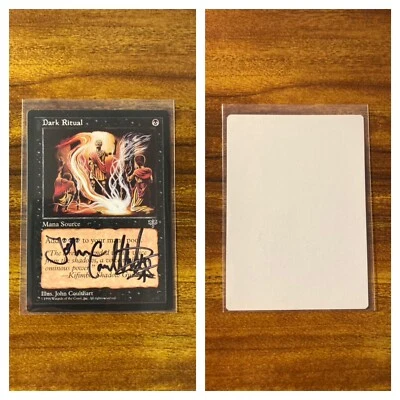 MTG✨Signed DARK RITUAL Artist Proof✨Mirage MINT 1996 J. Coulthart Art UNPLAYED ! - Image 1 of 4