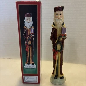 Vtg Santa Christmas Tall Pencil Skinny Figurine 7" Windsor Collection Free Ship - Picture 1 of 4