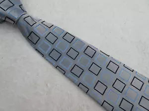 CORBATA AZUL GRIS 3,75 PULGADAS POLIÉSTER F&F - Imagen 1 de 5