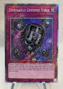 Yu-Gi-Oh! Eradicator Epidemic Virus RA03-EN183 Platinum Secret Rare 1st Ed - Picture 1 of 6