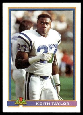 1991 Bowman #204 Keith Taylor - Indianapolis Colts - Image 1 of 2
