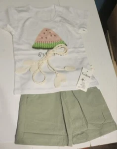 Little Girl's Shirt & Shorts Outfit, 2-Piece Set - Picture 1 of 4