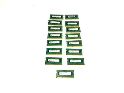 Lot of 15 MICRON 1RX8 PC3- 10600S 2GB MEMORY RAM LAPTOP MT8JSF25664HZ - Image 1 of 4