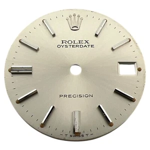Genuine Rolex Oysterdate Precision 31mm Dial Silver 6466 - Picture 1 of 4