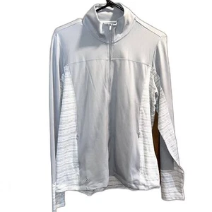 Adidas Golf leichte Full Zip Jacke grau Laufen Training Gym Damen L - Bild 1 von 6