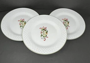 Set di 3 piatti natalizi natalizi Made in Portugal fiori bacche di agrifoglio - Foto 1 di 6
