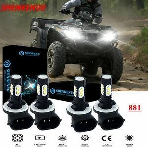 Para ARCTIC CAT 400 500 650 700 Faro Alto/Bajo haz Bombillas LED 6000k Blanco - Imagen 1 de 10