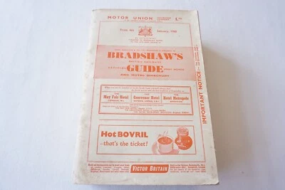 Jan 1960 Original Bradshaws Railway Guide Timetable Handbook  - Image 1 of 4