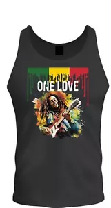 T-shirt canna fumaria Bob Marley Legend canna fumante Rasta One Love Lion Zion - Foto 1 di 3