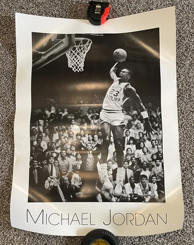 Michael Jordan Poster By Gaston Ward Callum Photo UNC Tar Heels Slam Dunk 1998 Cover