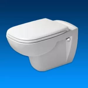 Duravit D-Code risciacquo profondo parete WC senza bordi risciacquo rimless con sedile WC bianco - Foto 1 di 3