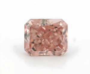 1.15ct Pink Diamond - Natural Loose Fancy Orangy Pink Color GIA VVS1 Radiant - Picture 1 of 9