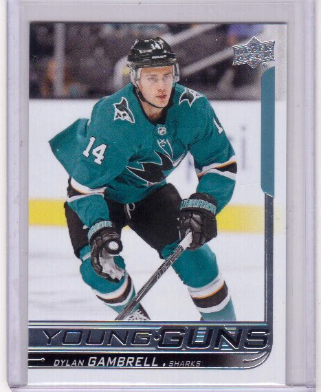 DYLAN GAMBRELL 18/19 Upper Deck UD Young Guns YG Rookie #488 *MINT* Sharks Card - Image 1 of 1