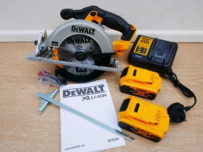 DeWALT DCS391P2 18v xr 165mm circular saw 2 X 5 ah kit + tstak hard liner case - Image 1 of 4