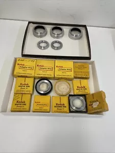 11 Kodak Series VI Adapter Rings/2 Retaining Rings/3 Lense Hoods! Mint ! - Picture 1 of 4