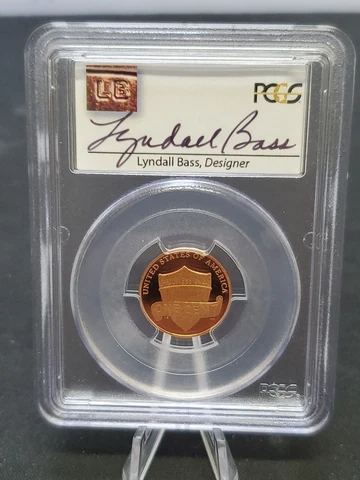 2012 S Lyndall Bass SIGNED Lincoln Shield Cent PCGS Pr69rd Dcam M1441 Cover