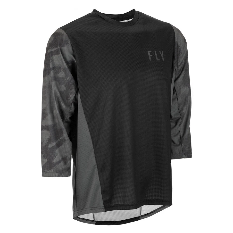 Fly Racing Ripa 3/4 Bicycle Jersey Black Camo Street BMX MTB Riding Shirt Size M - Image 1 of 1