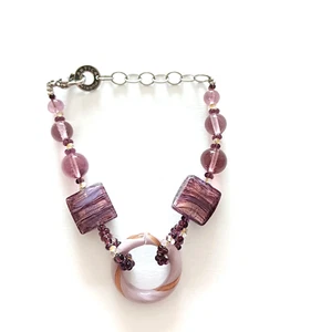 Antica Murrina lila Glas Armband - Bild 1 von 2