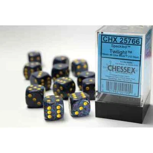 * Chessex Dice D6 Speckled Twilight 12ct CHX25766 - Picture 1 of 1