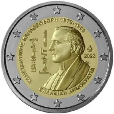 2023 Greece € 2 Euro UNC Coin - Constantin Caratheodory 150 Years Mathematician - Image 1 of 2