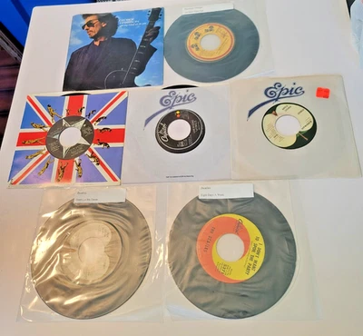 The Beatles, Wings, Ringo Starr, George Harrison 7" 45 rpm vinyl record LOT OF 7 Foto 1 de 4