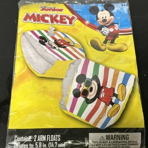 Mickey Mouse Disney Jr. Swimming Armband Floaties Blue Ages 3-6 Years New In Box - Picture 1 of 2