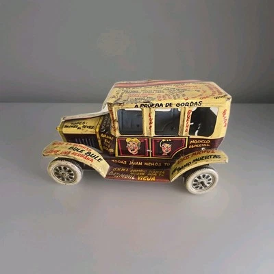 Litografía de hojalata vintage Plastimarx Marx México cuerda Jalopy - LEER Foto 1 de 4