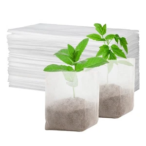 Nursery Grow Bags - 100 PCS Non-Woven Bag,Bolsa para sembrar,Starter Packs fo... - Picture 1 of 5