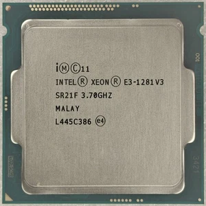 Intel Xeon E3-1281 V3 4-core 8-thread 8MB 3.70GHz 82W LGA1150 CPU processor - Picture 1 of 2