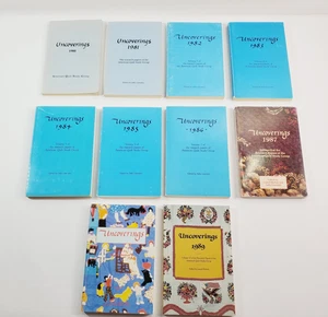 Lot of 10 Uncoverings American Quilt Study Group Vol. 1-10 1980-1989 Paperback - Picture 1 of 13