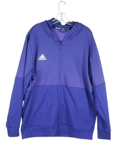 Adidas Chaqueta con Capucha Cremallera Completa Colegial Púrpura Blanco 2XL - Imagen 1 de 12