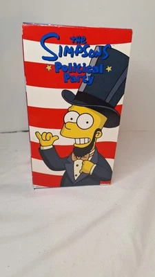 New Sealed The Simpsons Political Party VHS Box Set 3 Tape Set 2000 - Image 1 of 3