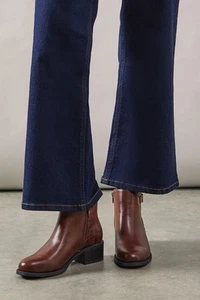 Good For The Sole Dark Tan Ankle Boots Womens Daywear Boots - Picture 1 of 4
