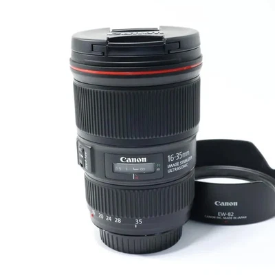 Near Mint Canon EF 16-35mm F/4 L IS USM Wide Angle Zoom Lens Made In Japan 20147 - Image 1 of 4
