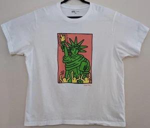 Keith Haring Freiheitsstatue 3XL Shirt 25,5" B x 29,5" L UT Uniqlo - Bild 1 von 12