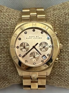 Marc Jacobs Blade MBM3102 Women's Stainless Steel Analog Gold Dial Watch JNA738 - Picture 1 of 11
