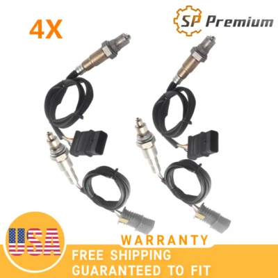 Sensores de oxígeno lambda O2 aguas arriba y aguas abajo 4 piezas para BMW M2 M3 M4 S55B30 L6 Foto 1 de 4