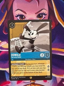 OSWALD EL CONEJO AFORTUNADO Mar Azurita 142/204 LEGENDARIO Disney Lorcana SIN LÁMINA - Imagen 1 de 2