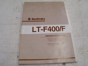 OEM Suzuki 2002 (K2) LT-F400/F Owner's Manual, July 2001 EN, 99011-38F60-03A!# - Picture 1 of 12