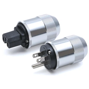 OYAIDE F1 Power Plug Socket IEC Connector & M1 Power cord plug set From JP z44 - Afbeelding 1 van 1