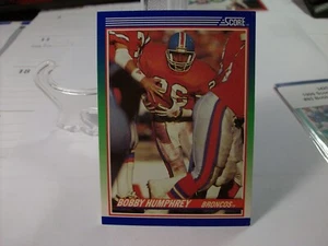 1990 Score Football  #85 - Bobby Humphrey - Denver Broncos  90-351 - Picture 1 of 2