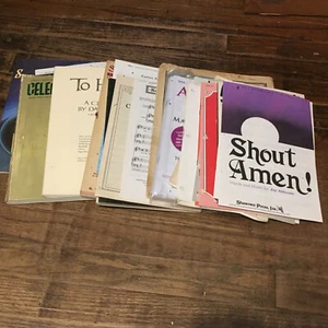 Lot 31 Christian Sheet Music Books Easter Christmas Vintage and Later - Picture 1 of 4