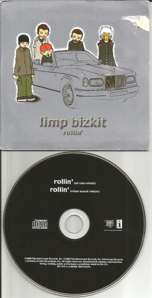 LIMP BIZKIT Rollin w/ 2 RARE MIXES Carded LIMITED EUROPE CD single USA seller - Image 1 of 1