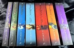 Harry Potter Complete Set: Books 1-7 in Collection box MINT MINT - Picture 1 of 9