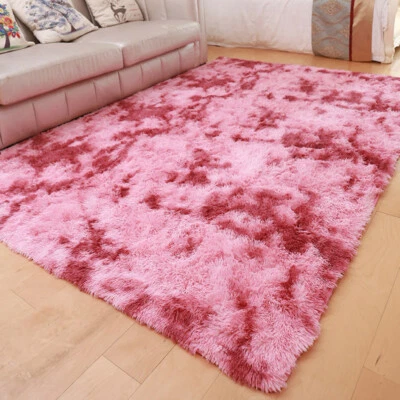 Soft Tie-Dye Area Rugs Fluffy Living Room Carpets Christmas Gift Many Size/Color - Image 1 of 4
