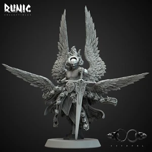 Gabriel, Fury of the Light | Runic Collectibles | RPG Wargaming 3D Print Mini - Picture 1 of 4