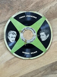 JAMES DEAN TONY PERKINS HEAR HOLLYWOOD VERY RARE CARDBOARD RECORD TEEN 45 - Picture 1 of 2