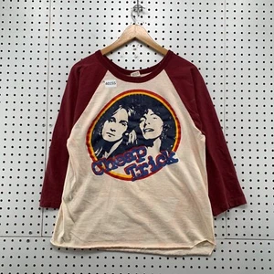 VTG 70s Cheap Trick Raglan Band Shirt Mens Large Red White Music Made USA 20x24 - Picture 1 of 17