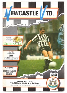 Newcastle United v Hull City 1989-1990 Division Two 07/03/1990 - Picture 1 of 1