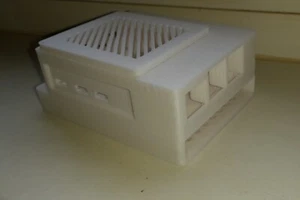 Raspberry Pi 5 Case with 2.5 SSD Slot (Snap Fit) 3D Printed White Version - Picture 1 of 6